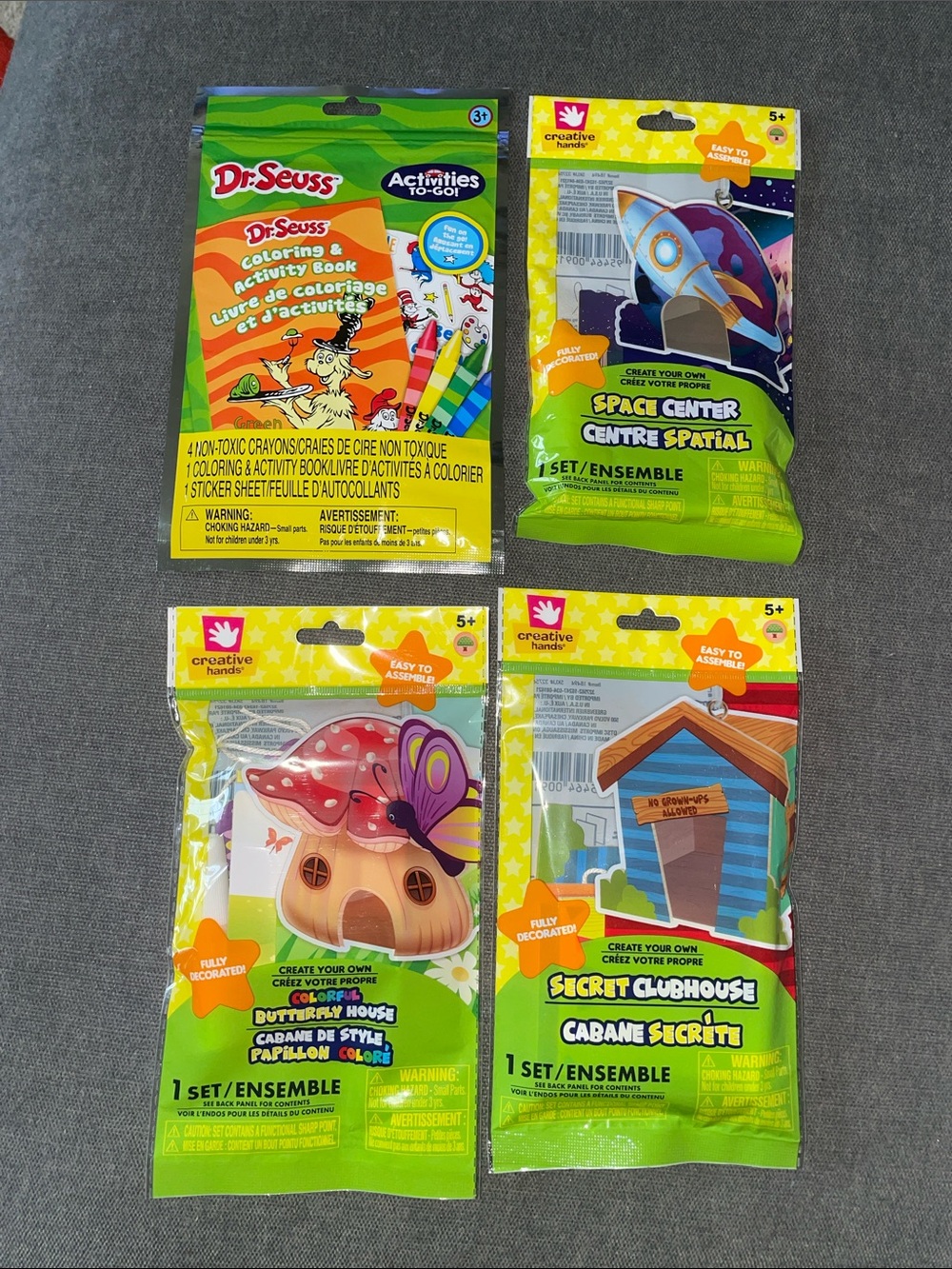 Creative Hands Easy to assemble and Dr. Seuss Green Coloring & book
